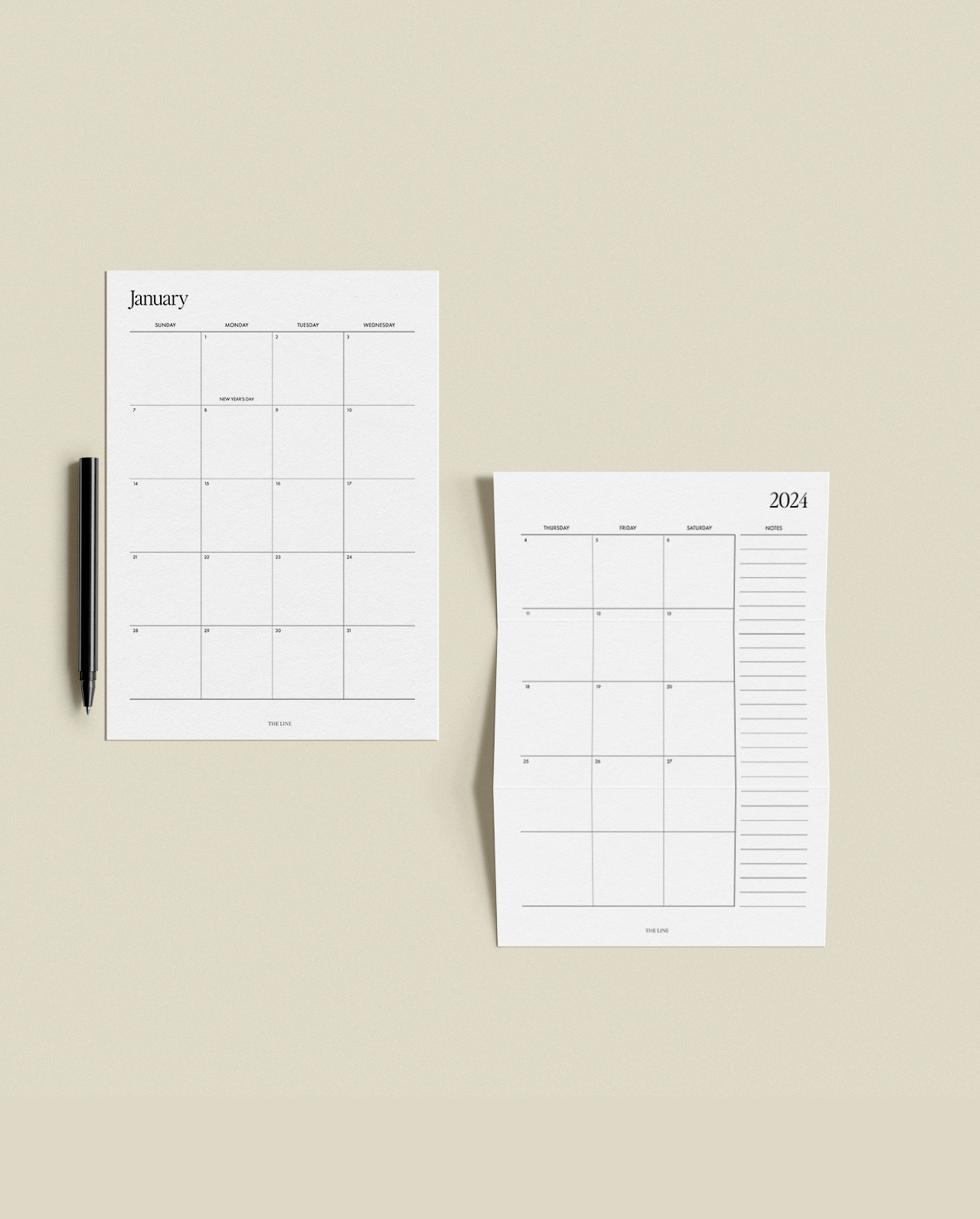 2024 Monthly Calendar & Planner Inserts (MO4P)
