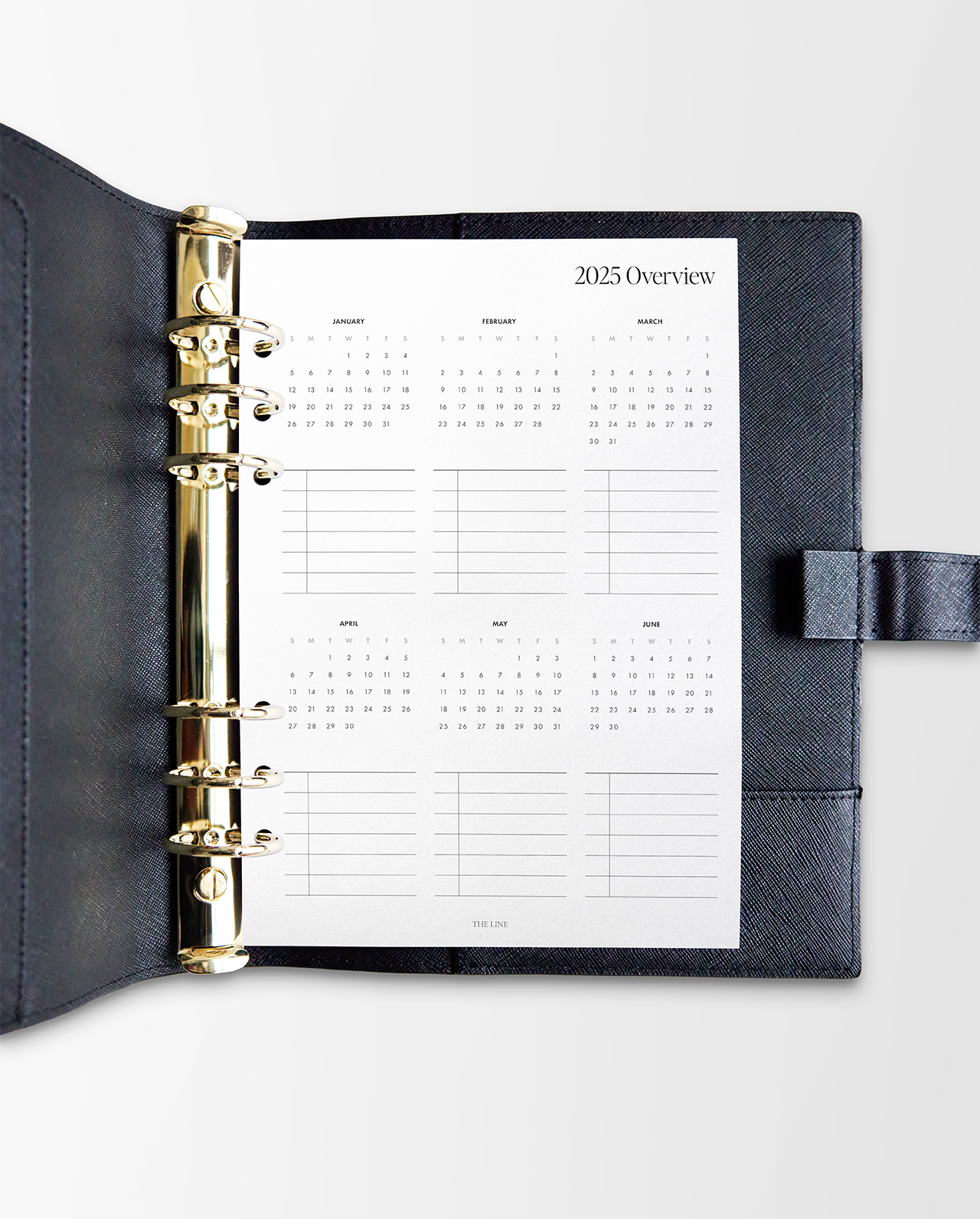 2025 Yearly Overview Planner Inserts