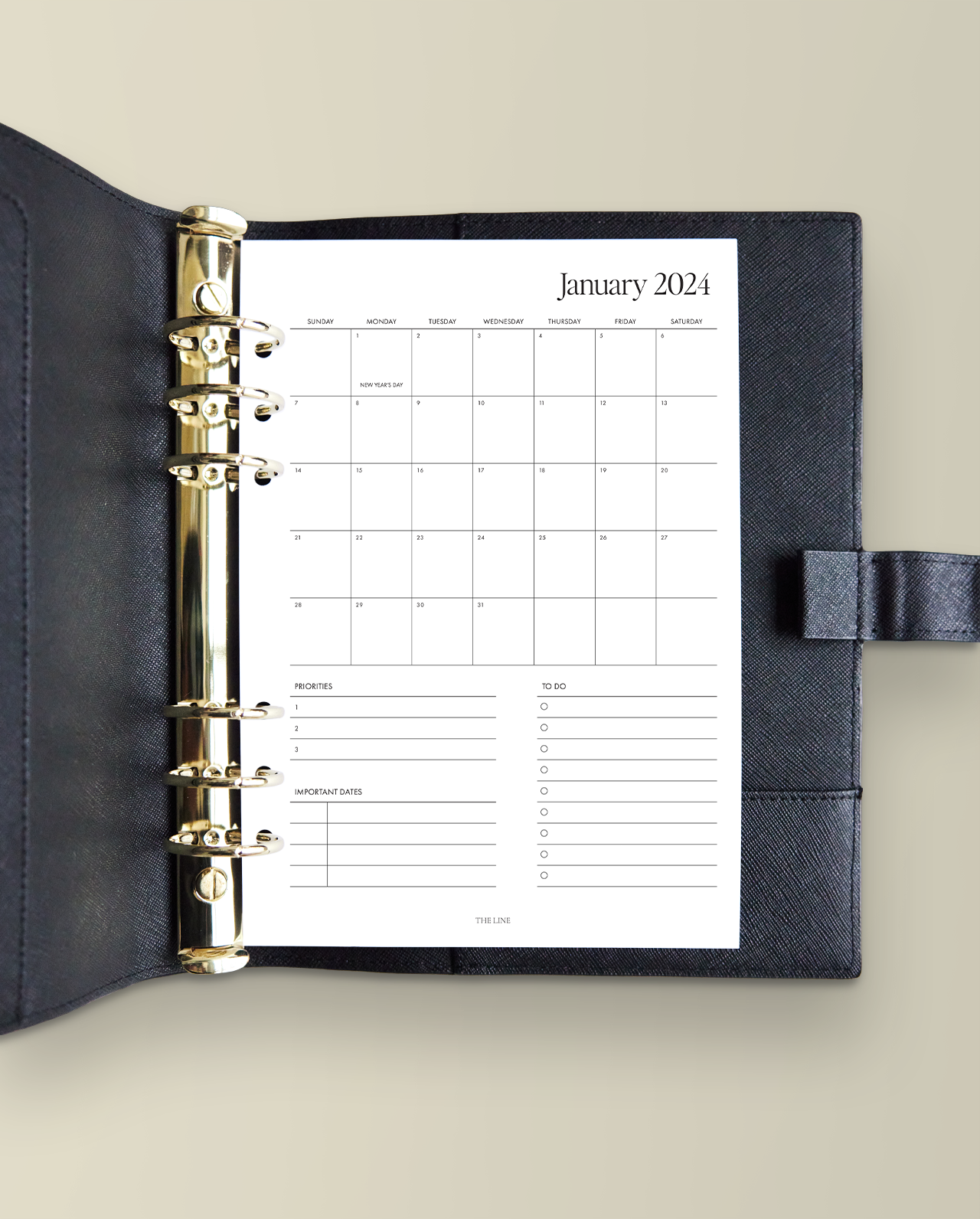 2024 Planner Refills, 11-Disc Discbound One Page Per Day Daily ＆ Monthly  Planner, January 2024 -December 2024, Prioritized, To-Do List, Notes