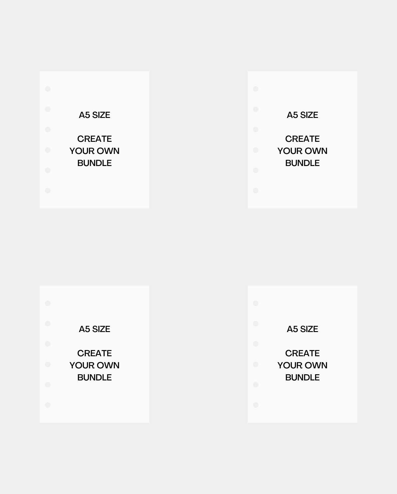 A5 Size Planner Starter Kit