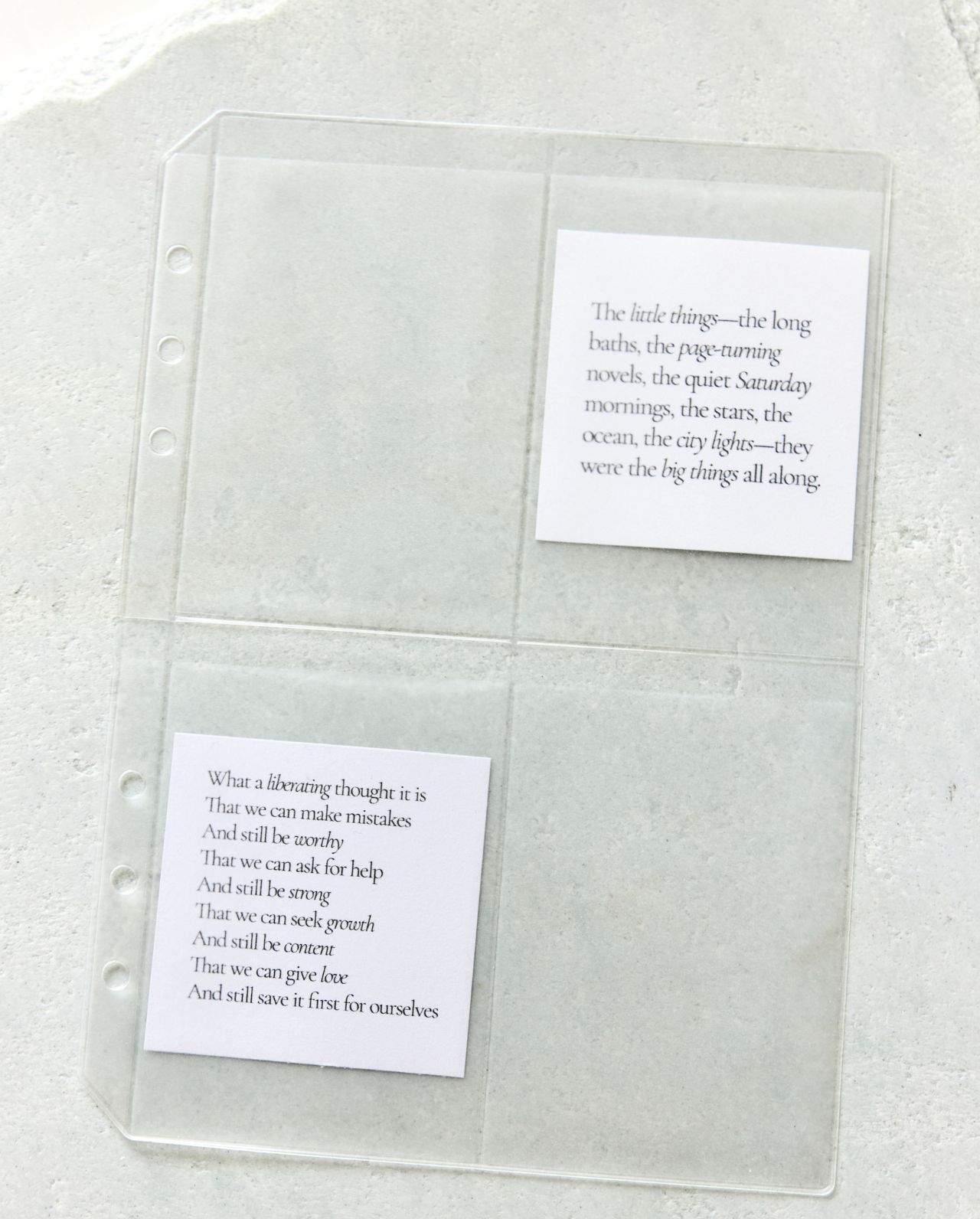Frosted Planner Credit Card Holder