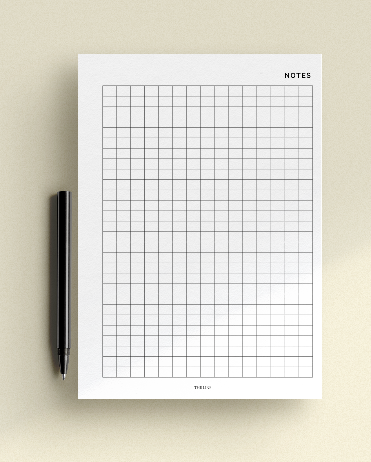 Classic Grid Notes Planner Inserts