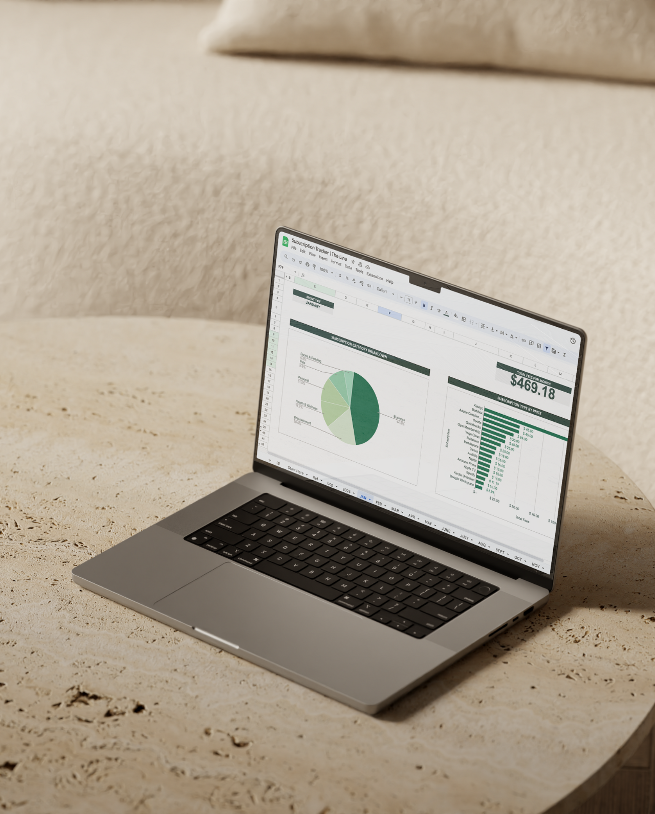The Subscription Tracker | Instant Download