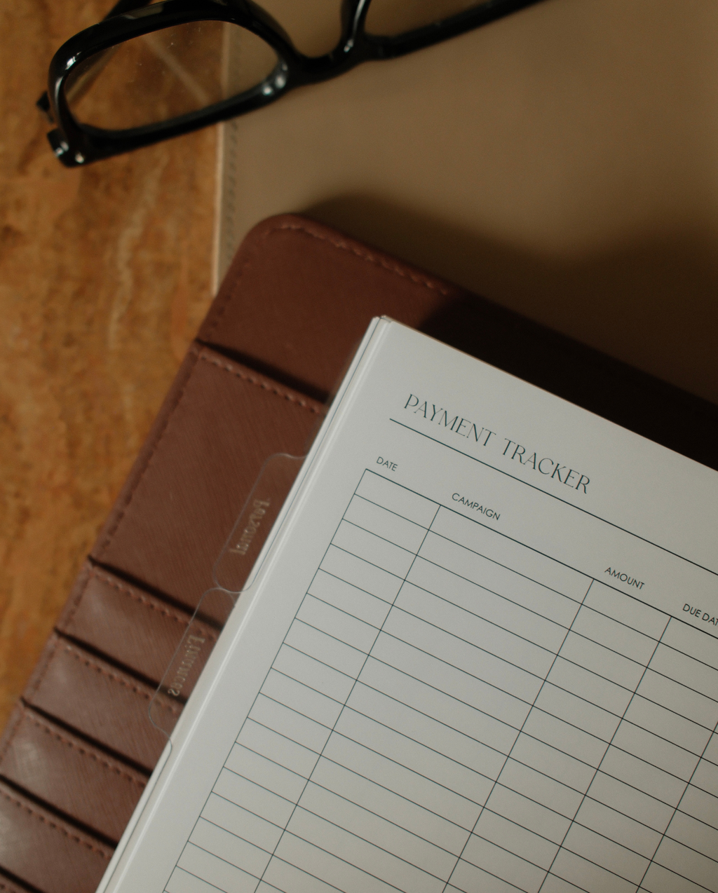 Payment Tracker Planner Inserts | Alyssa Lenore x The Line