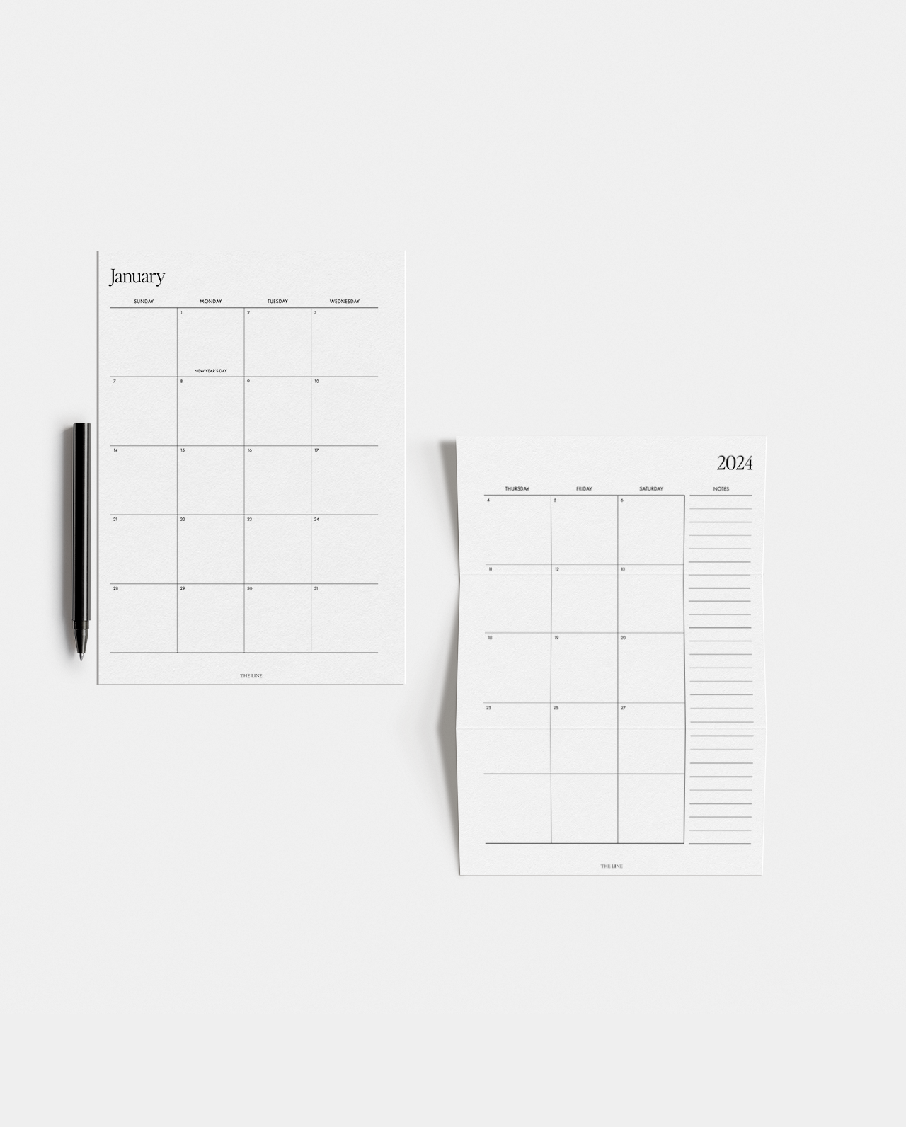 2024 Monthly Calendar & Planner Inserts (MO4P)