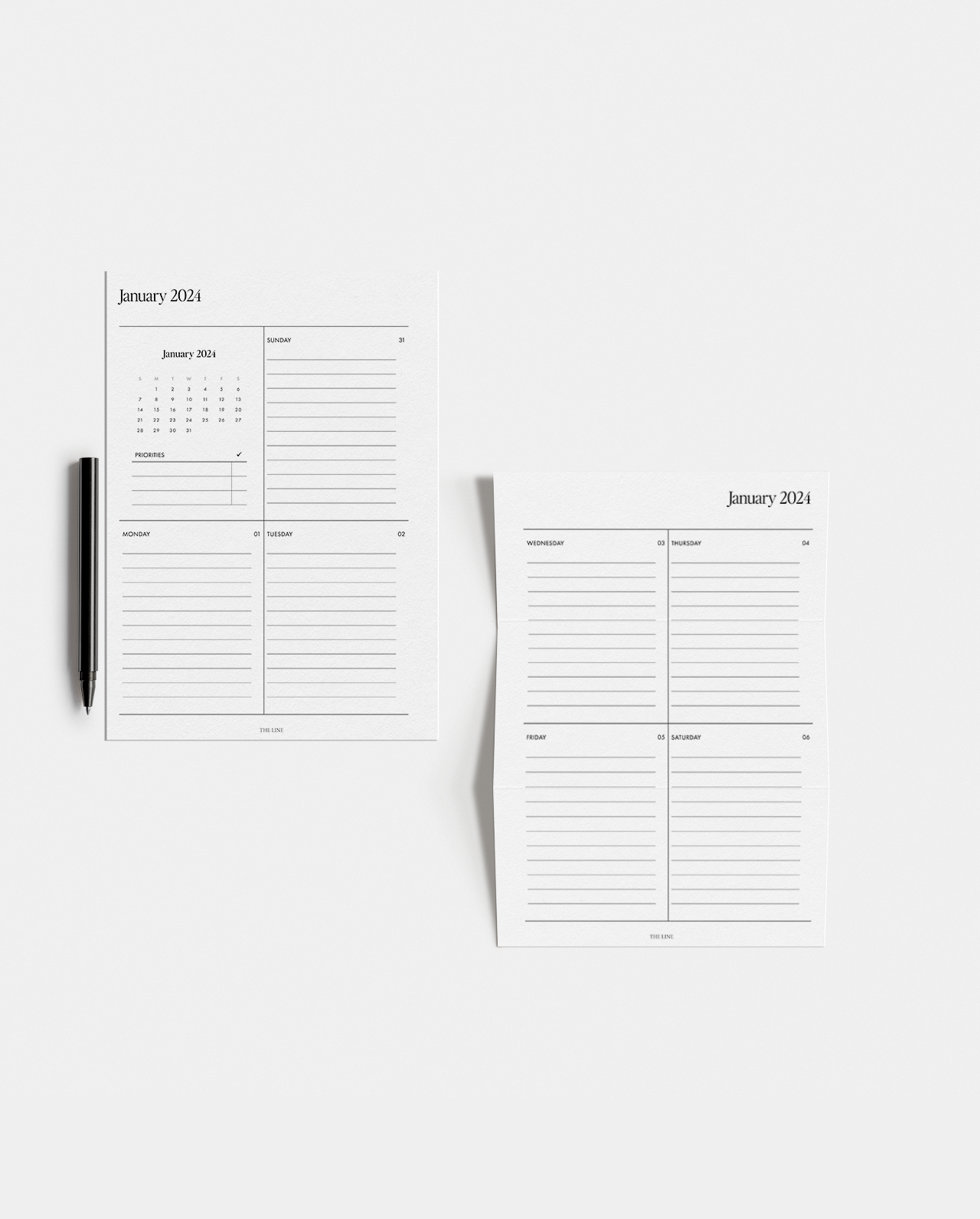 2024 Weekly Vertical Planner Inserts (WO2P)