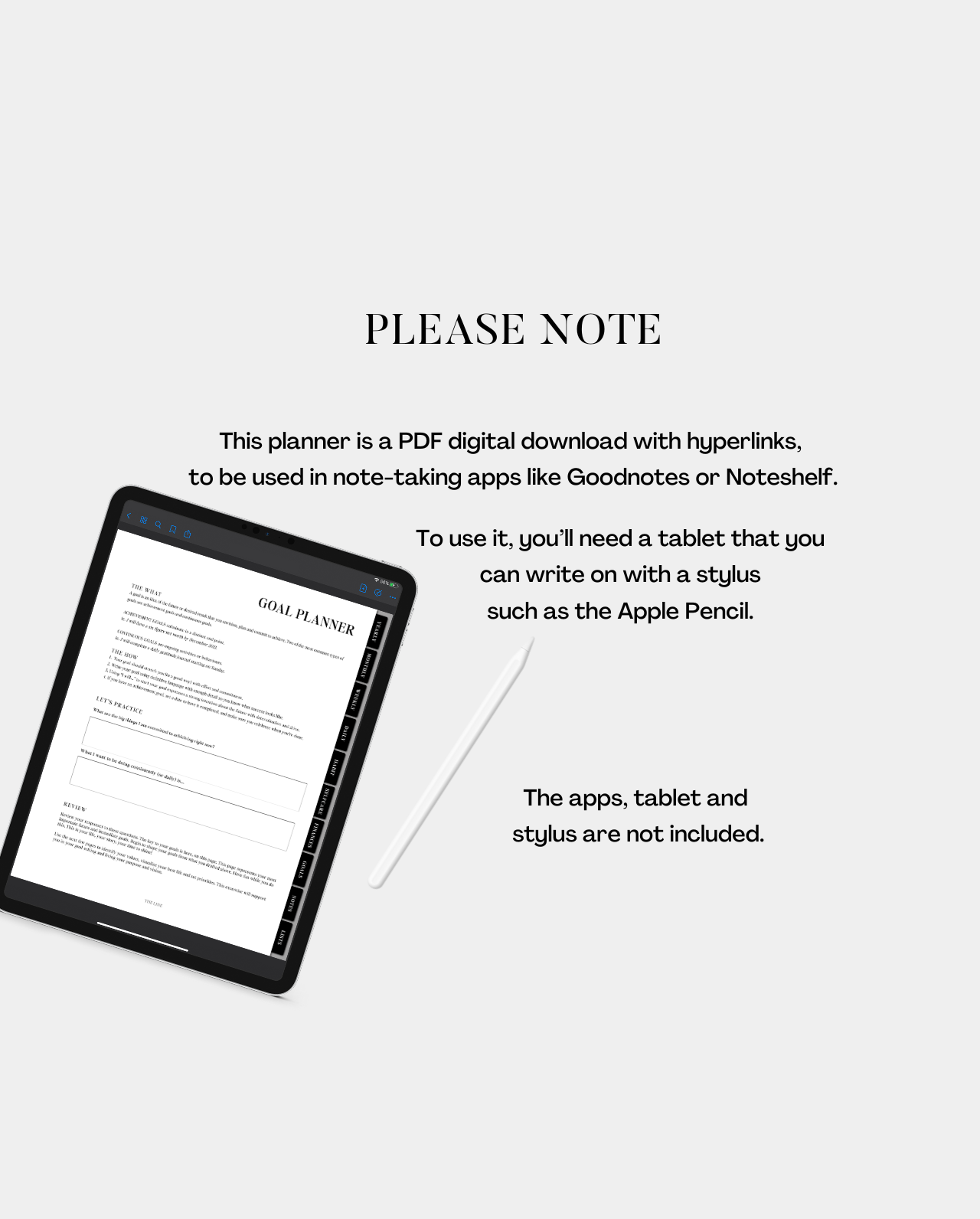 The Digital Planner | Instant Download