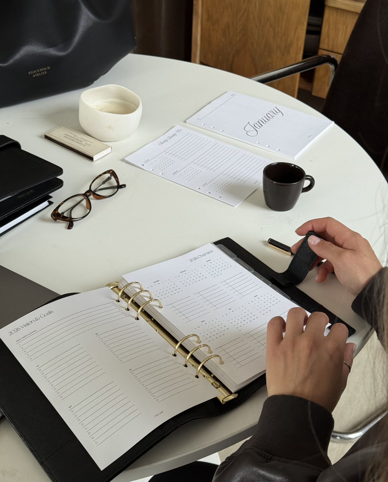 2026 Yearly and Quarterly Overview Planner Inserts