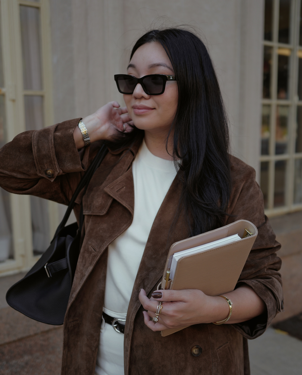 Alyssa Lenore x The Line Epi Leather Agenda | A5 size (6-Ring Planner)