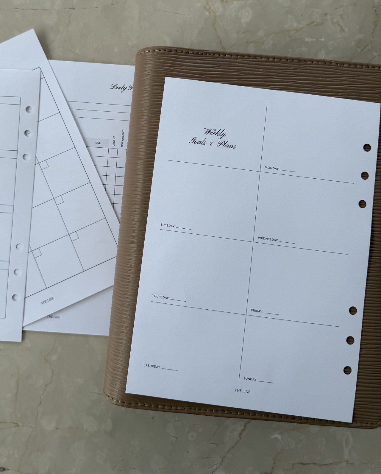 Essential Weekly Goals and Plans Planner Inserts