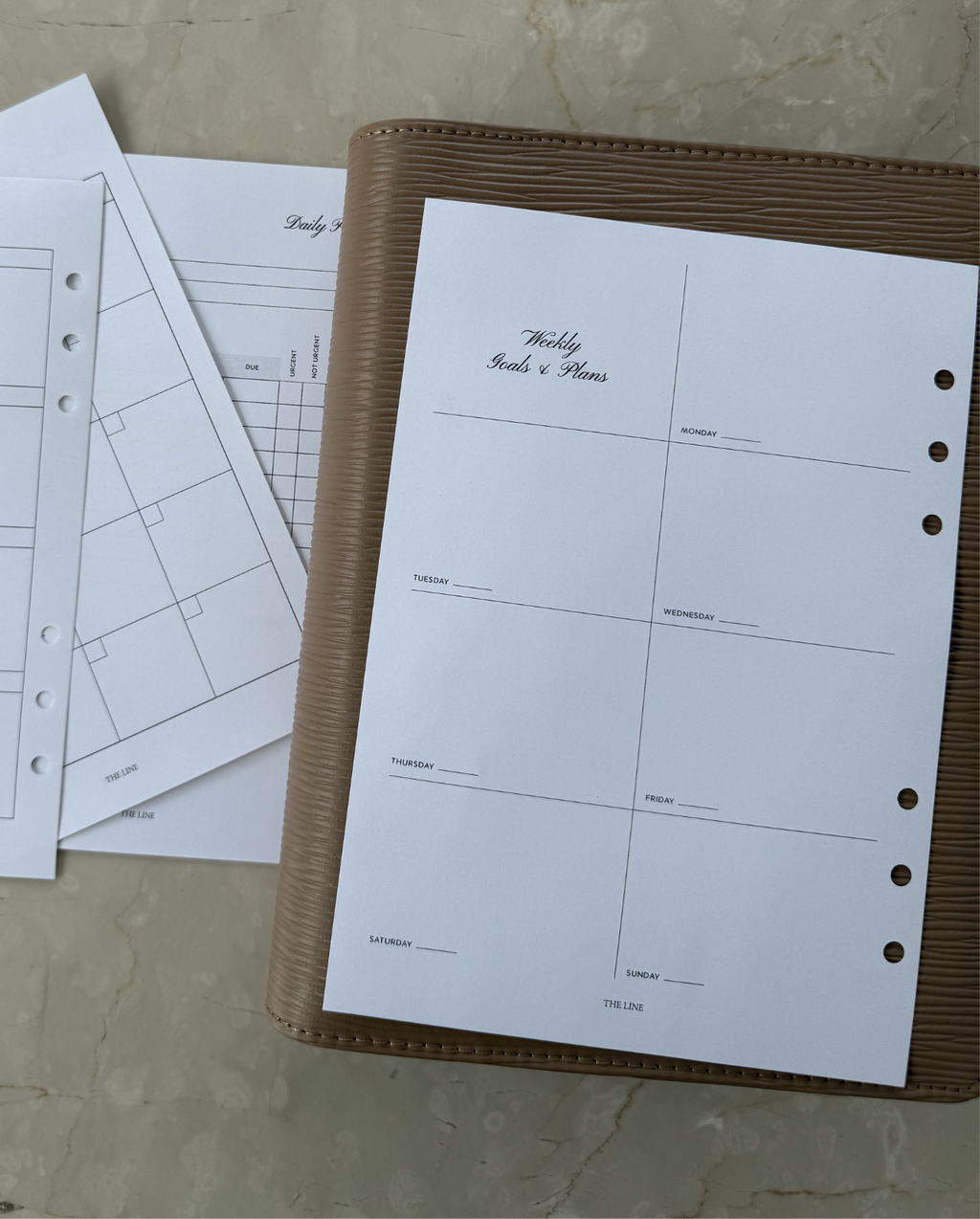 Essential Weekly Goals and Plans Planner Inserts