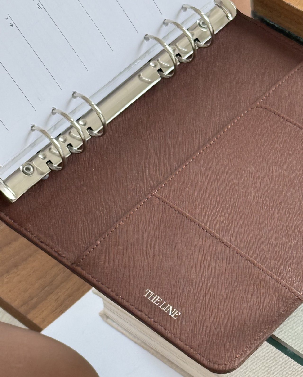 Alyssa Lenore x The Line Epi Leather Agenda | A5 size (6-Ring Planner)