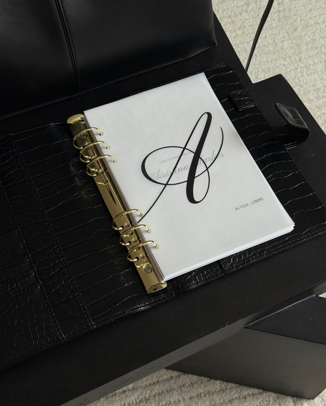 Classic Letter Personalized Monogram Dashboard