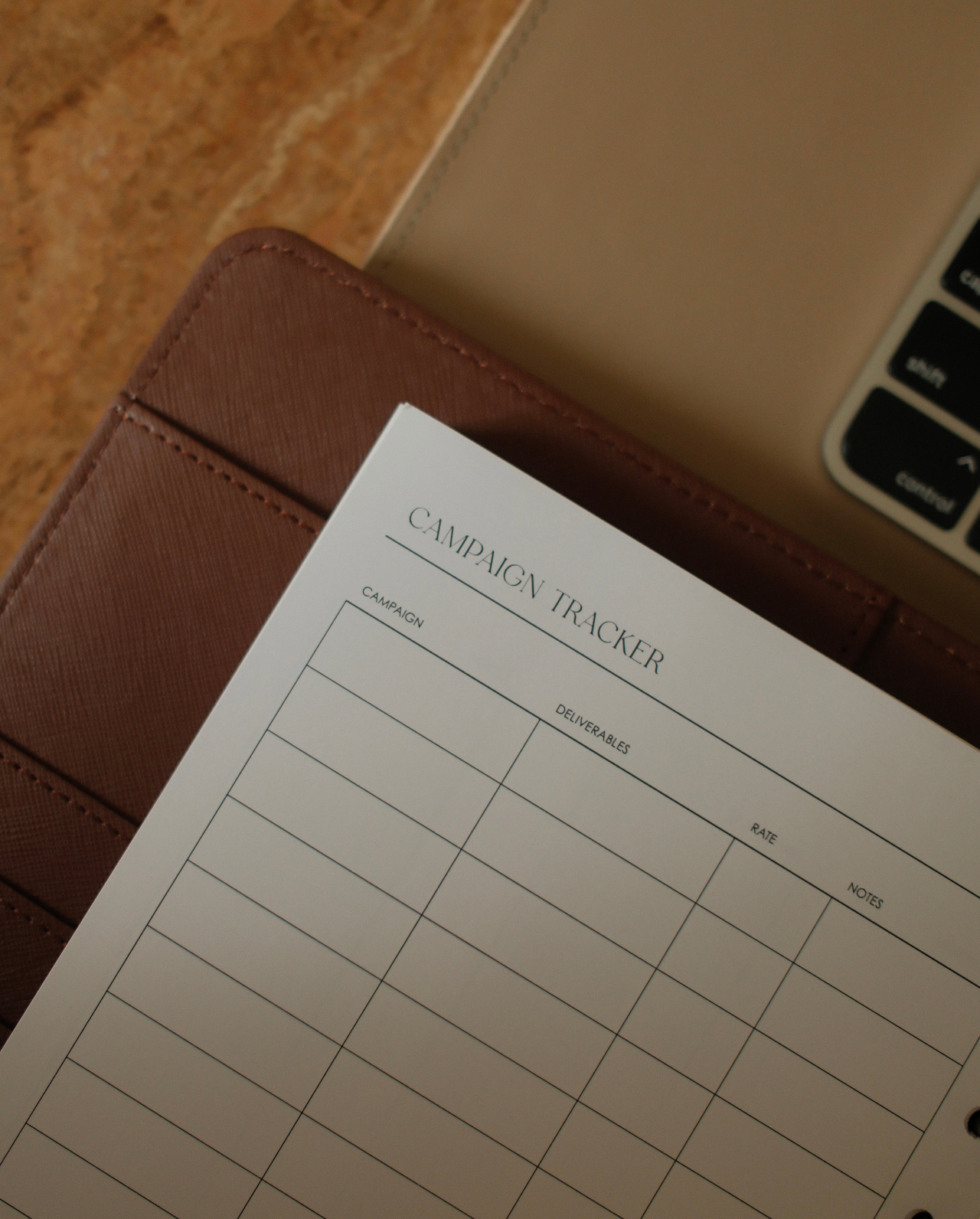 Campaign Tracker Planner Inserts | Alyssa Lenore x The Line