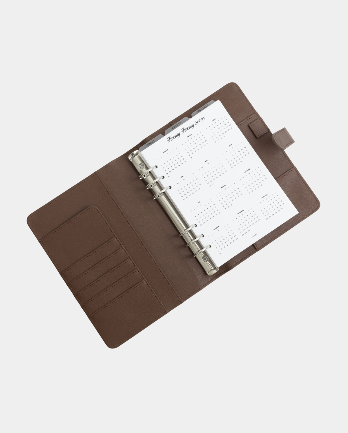 Alyssa Lenore x The Line Epi Leather Agenda | A5 size (6-Ring Planner)