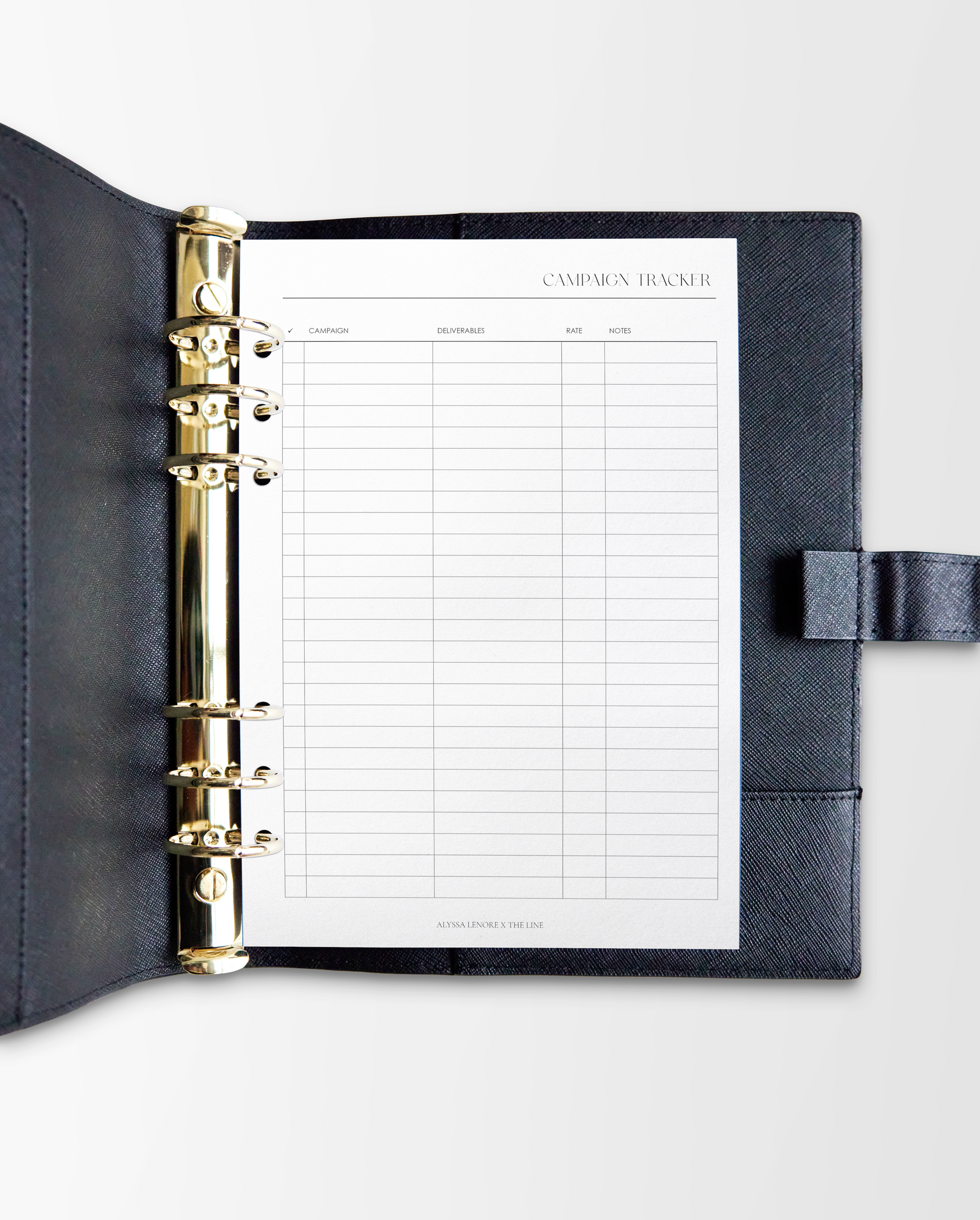 Campaign Tracker Planner Inserts | Alyssa Lenore x The Line