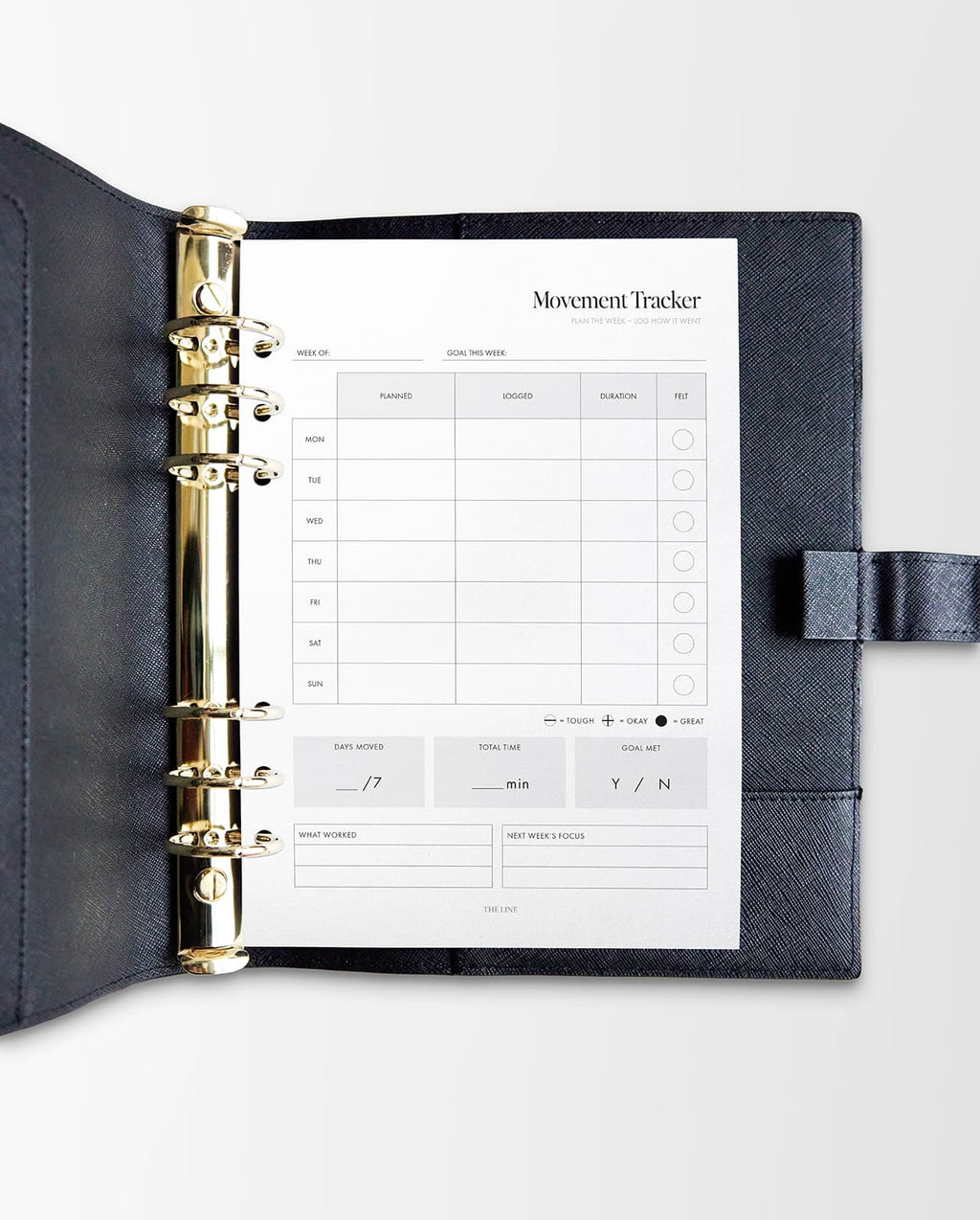 The Movement Tracker Planner Inserts | Modern Collection