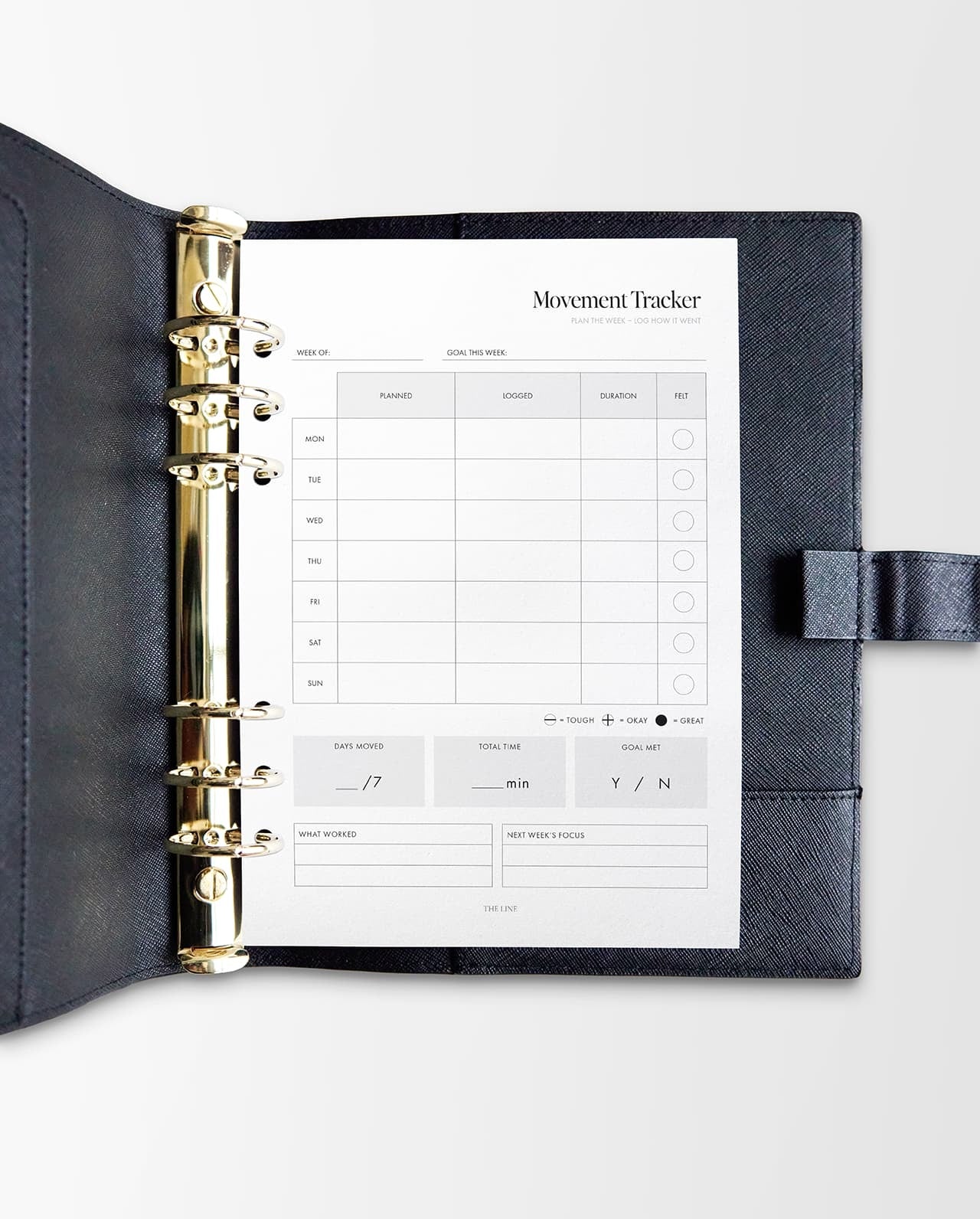 The Movement Tracker Planner Inserts | Modern Collection