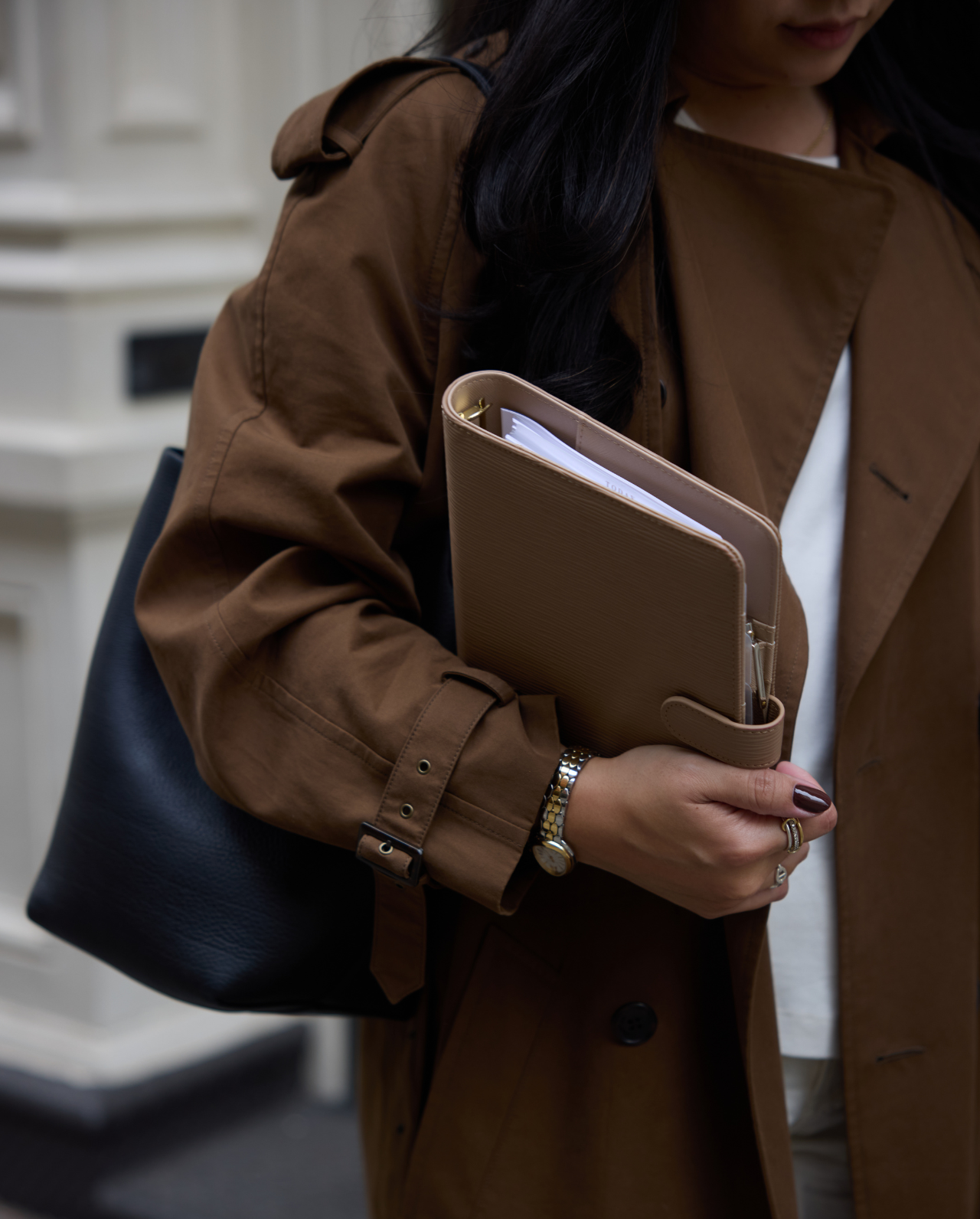 Alyssa Lenore x The Line Epi Leather Agenda | A5 size (6-Ring Planner)