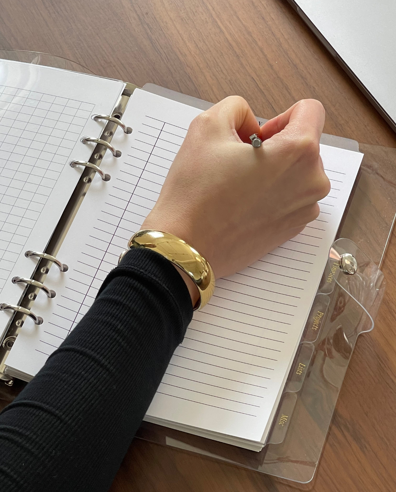 The Clear Agenda | A5 size (6-Ring Planner)