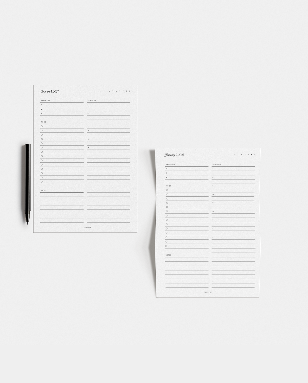 2027 Dated Daily Planner Inserts