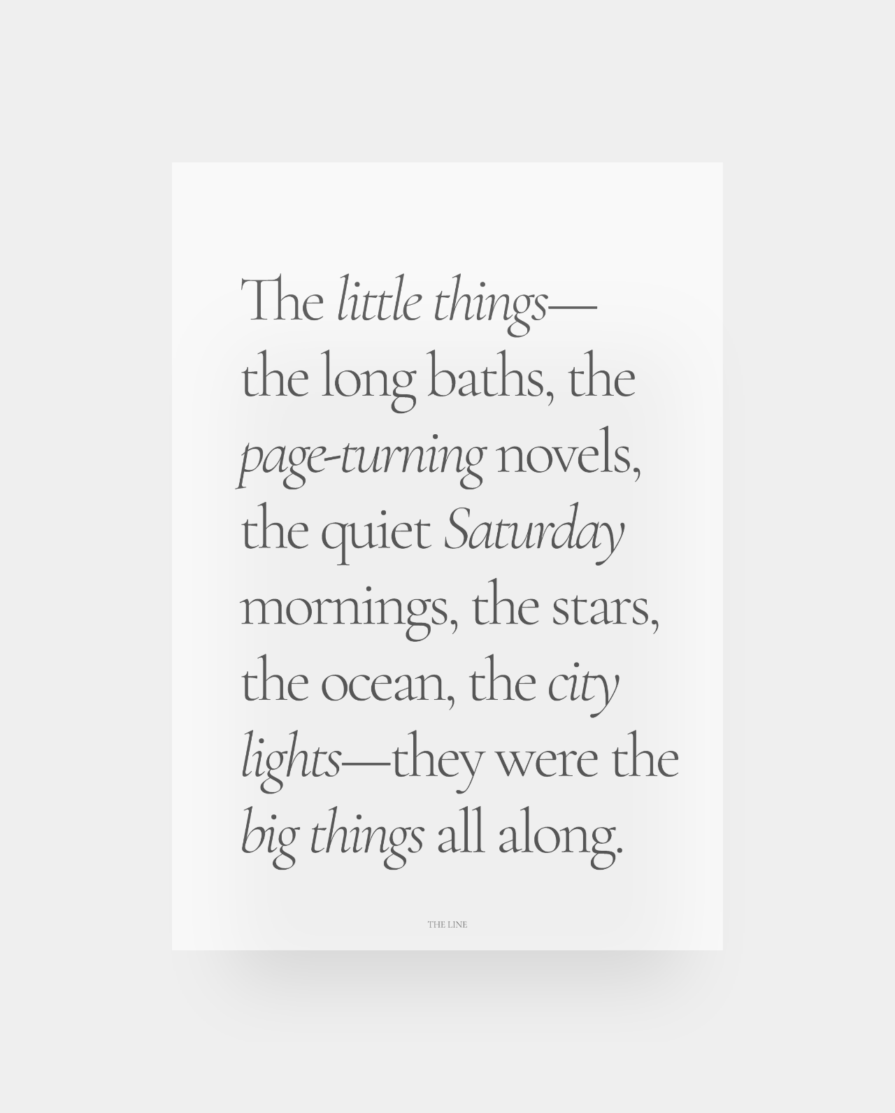 The Little Things Dashboard