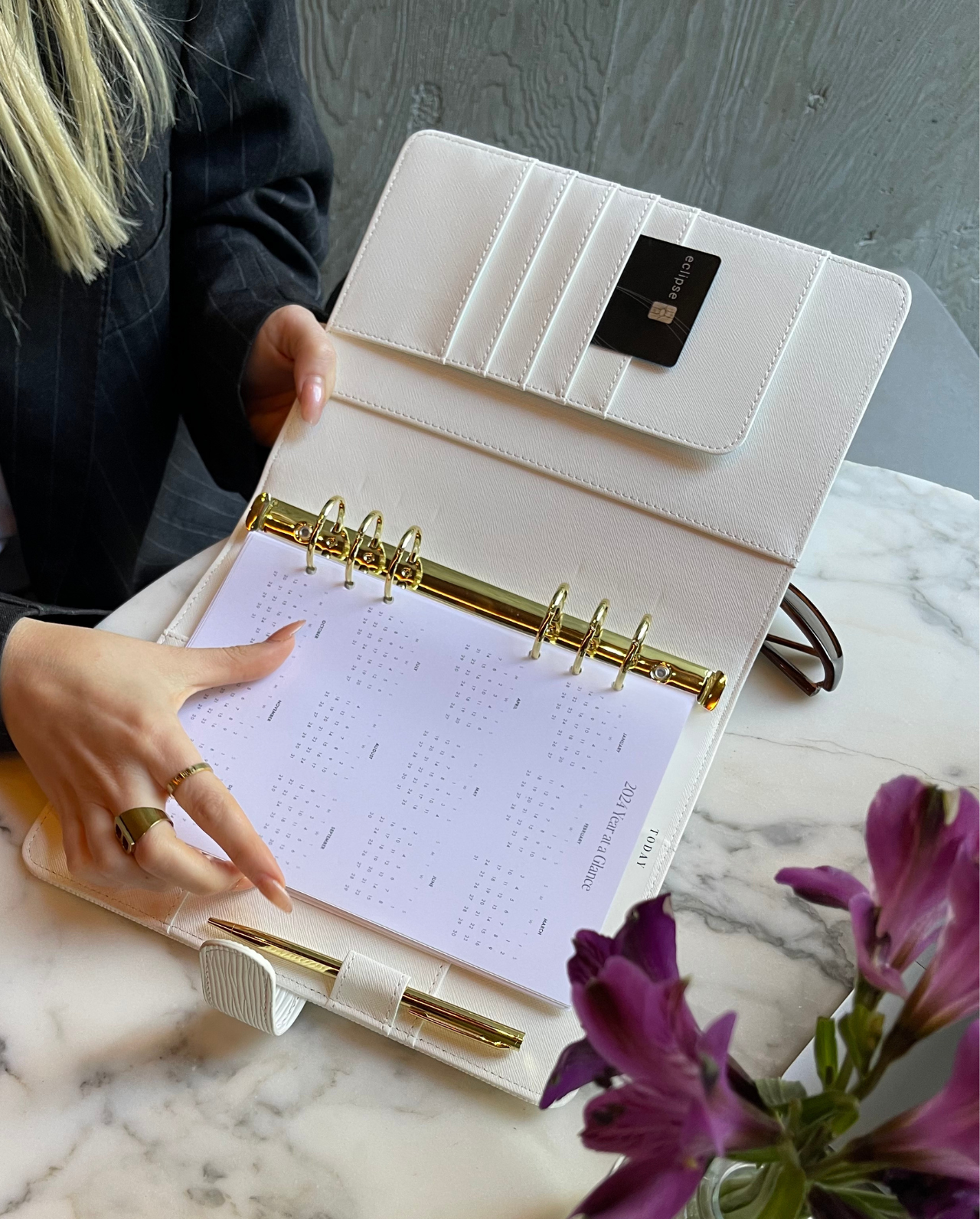 The Epi Leather Agenda | A5 size (6-Ring Planner)
