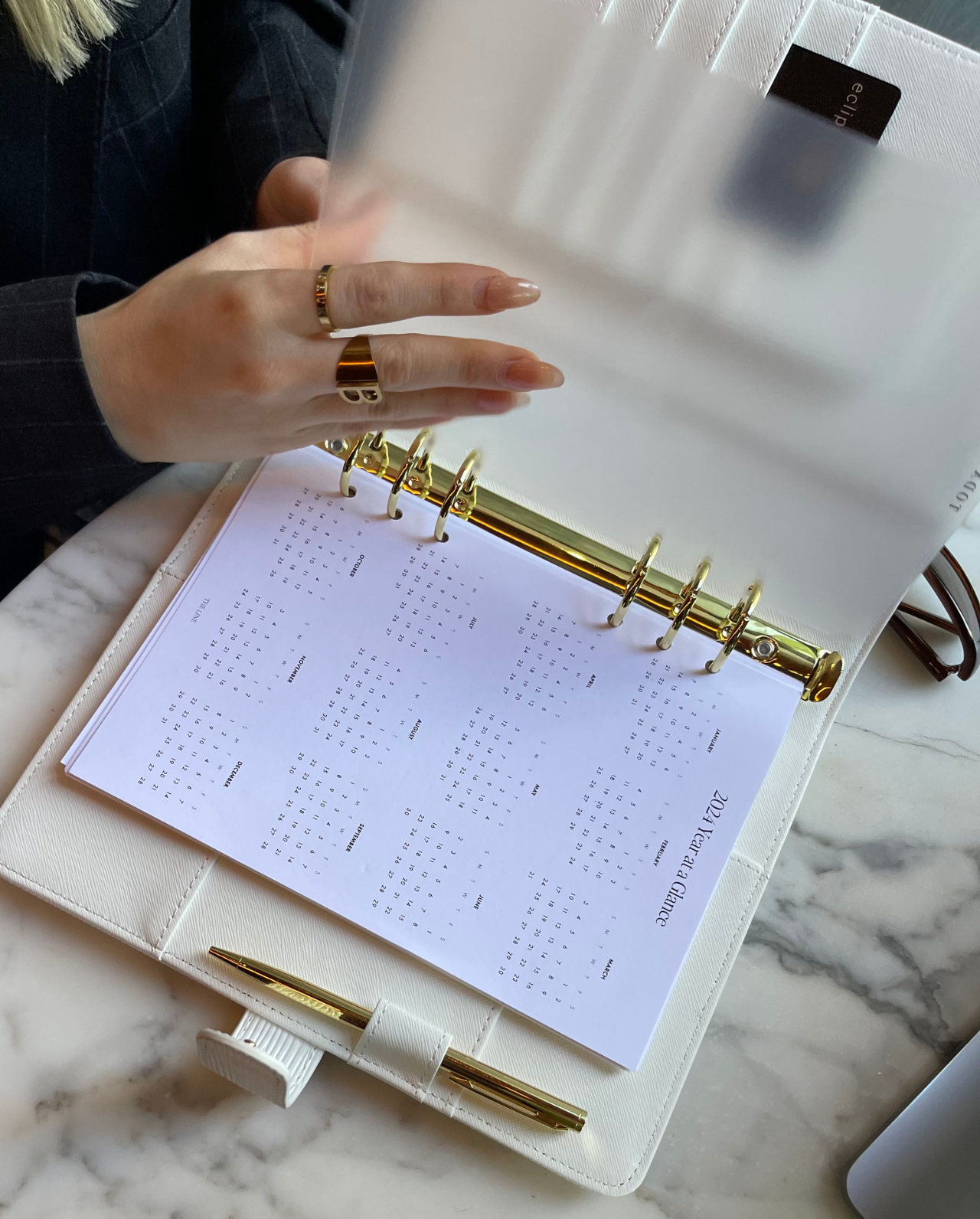 The Epi Leather Agenda | A5 size (6-Ring Planner)
