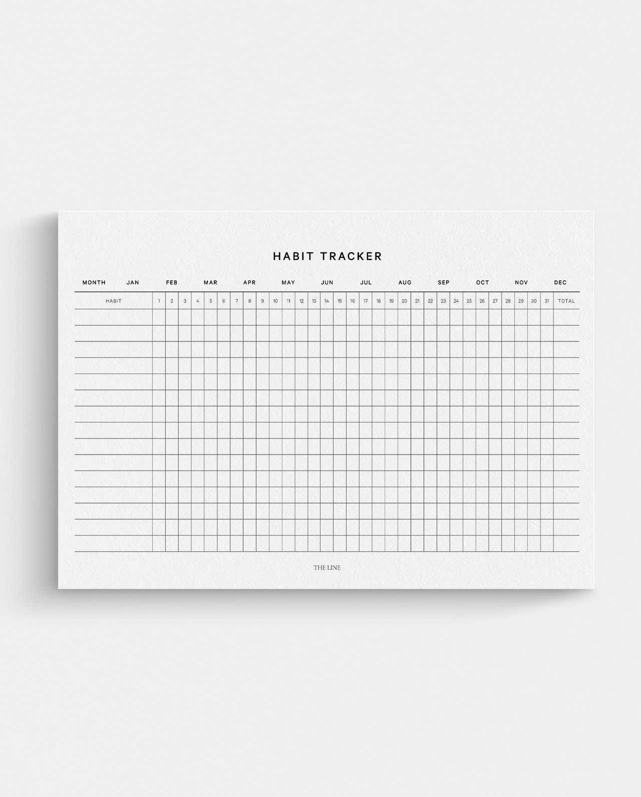 Classic Habit Tracker Planner Inserts