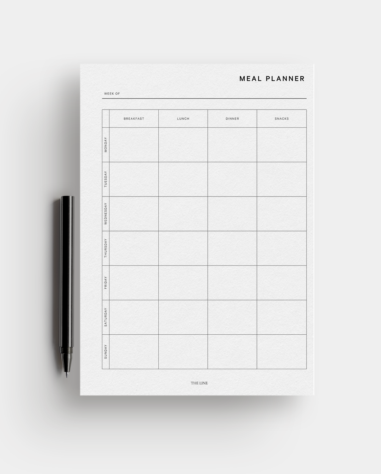 Classic Meal Planner & Grocery List Inserts