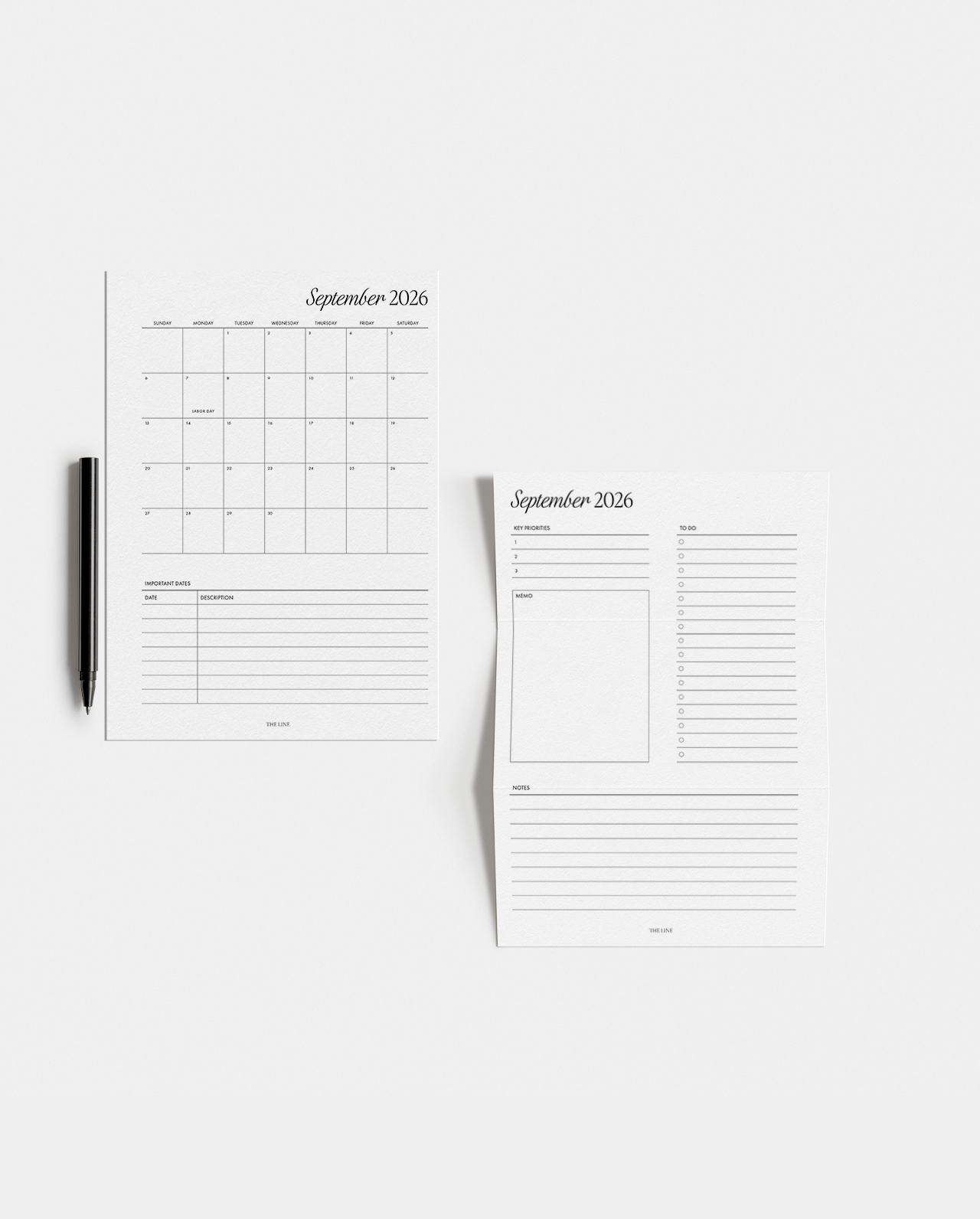 2027 Monthly Calendar & Detailed Planner Inserts (Mo2P)