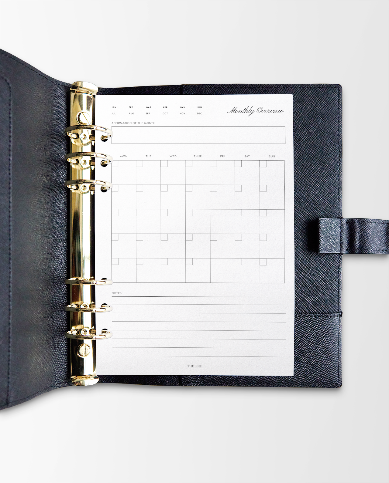Essential Monthly Overview Planner Inserts