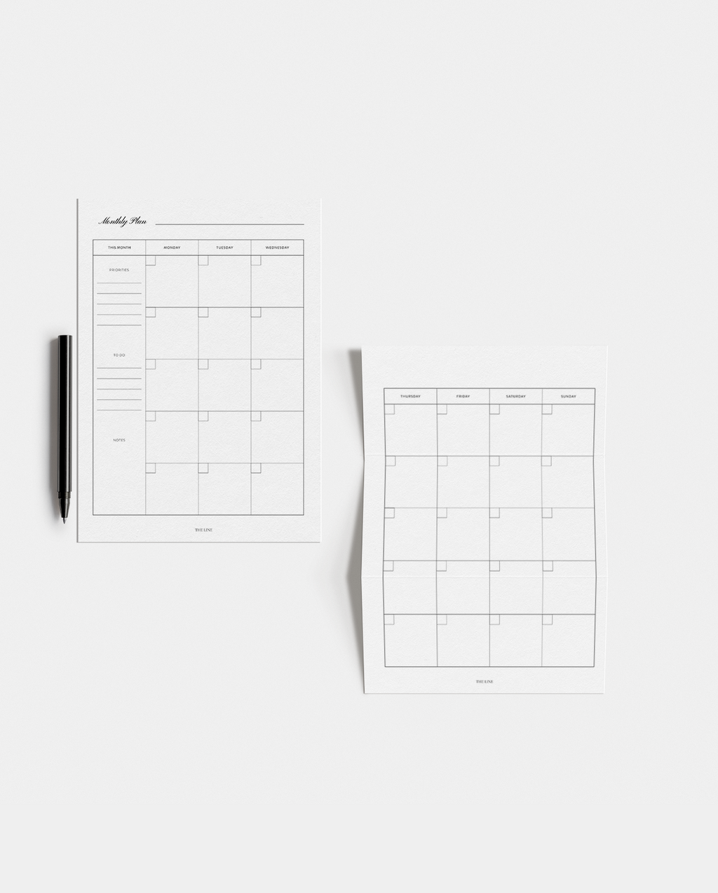 Essential Undated Monthly Planner Inserts