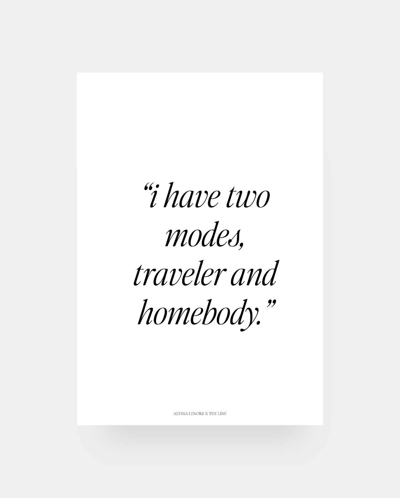 Traveler and Homebody Dashboard | Alyssa Lenore x The Line