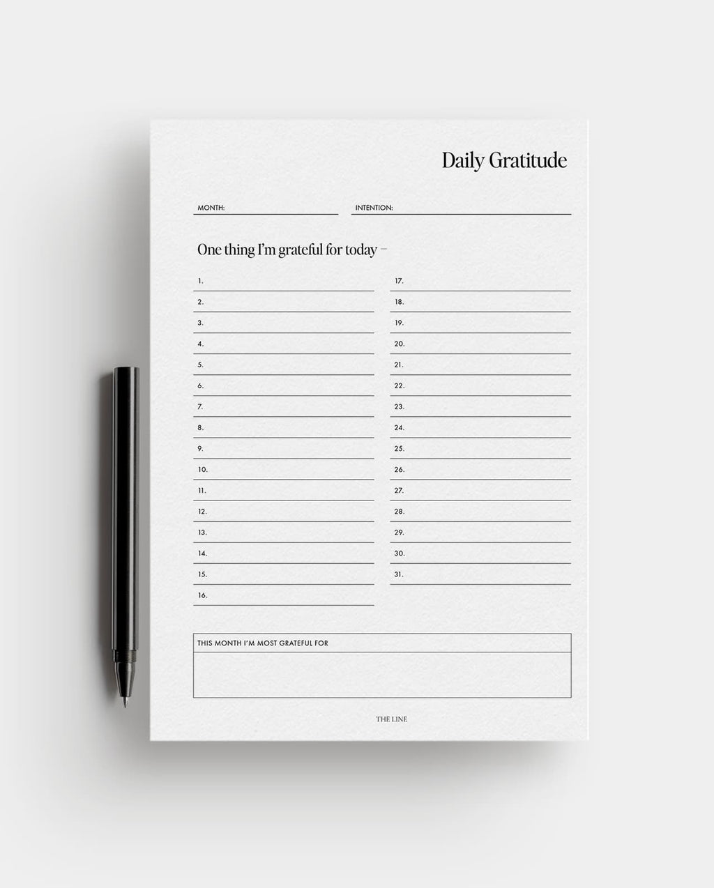 The Daily Gratitude Planner Inserts | Modern Collection