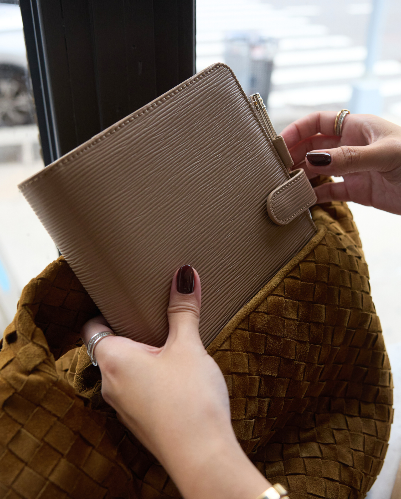 Alyssa Lenore x The Line Epi Leather Agenda | A5 size (6-Ring Planner)