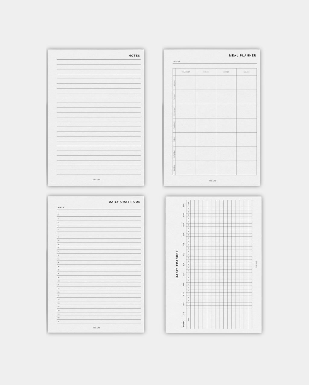 Classic Starter Planner Inserts Kit | Wellness Bundle