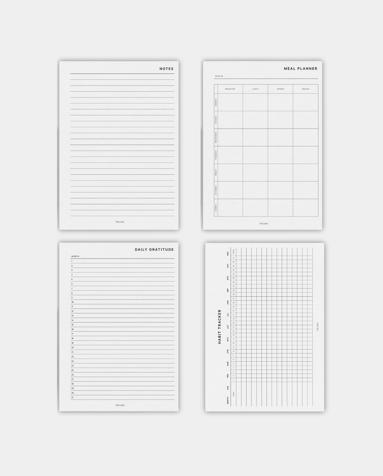 Classic Starter Planner Inserts Kit | Wellness Bundle