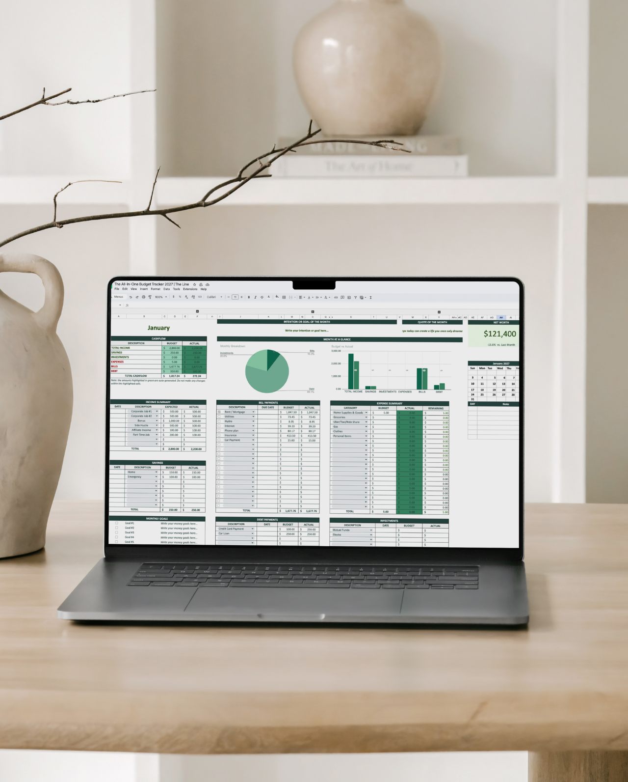 The All In One Budget Tracker | Instant Download