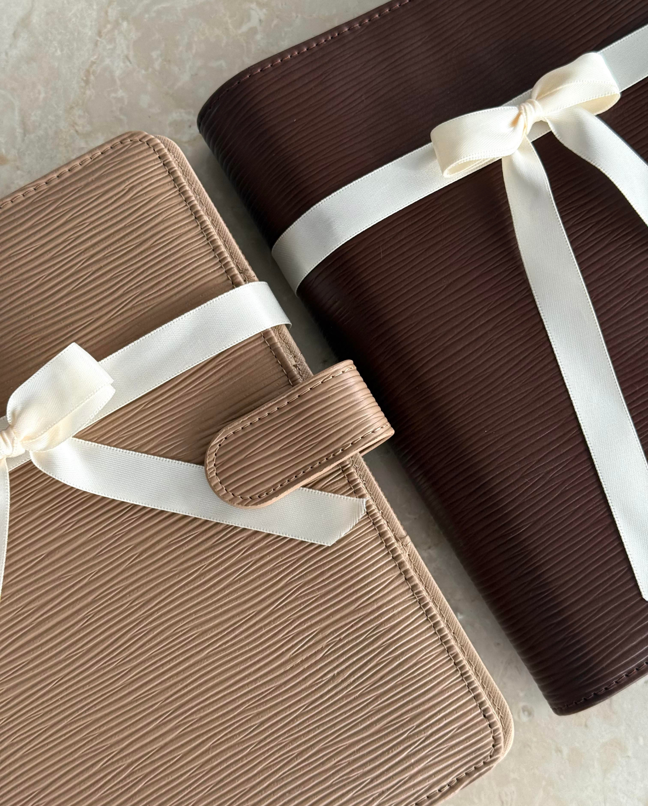 Alyssa Lenore x The Line Epi Leather Agenda | A5 size (6-Ring Planner)