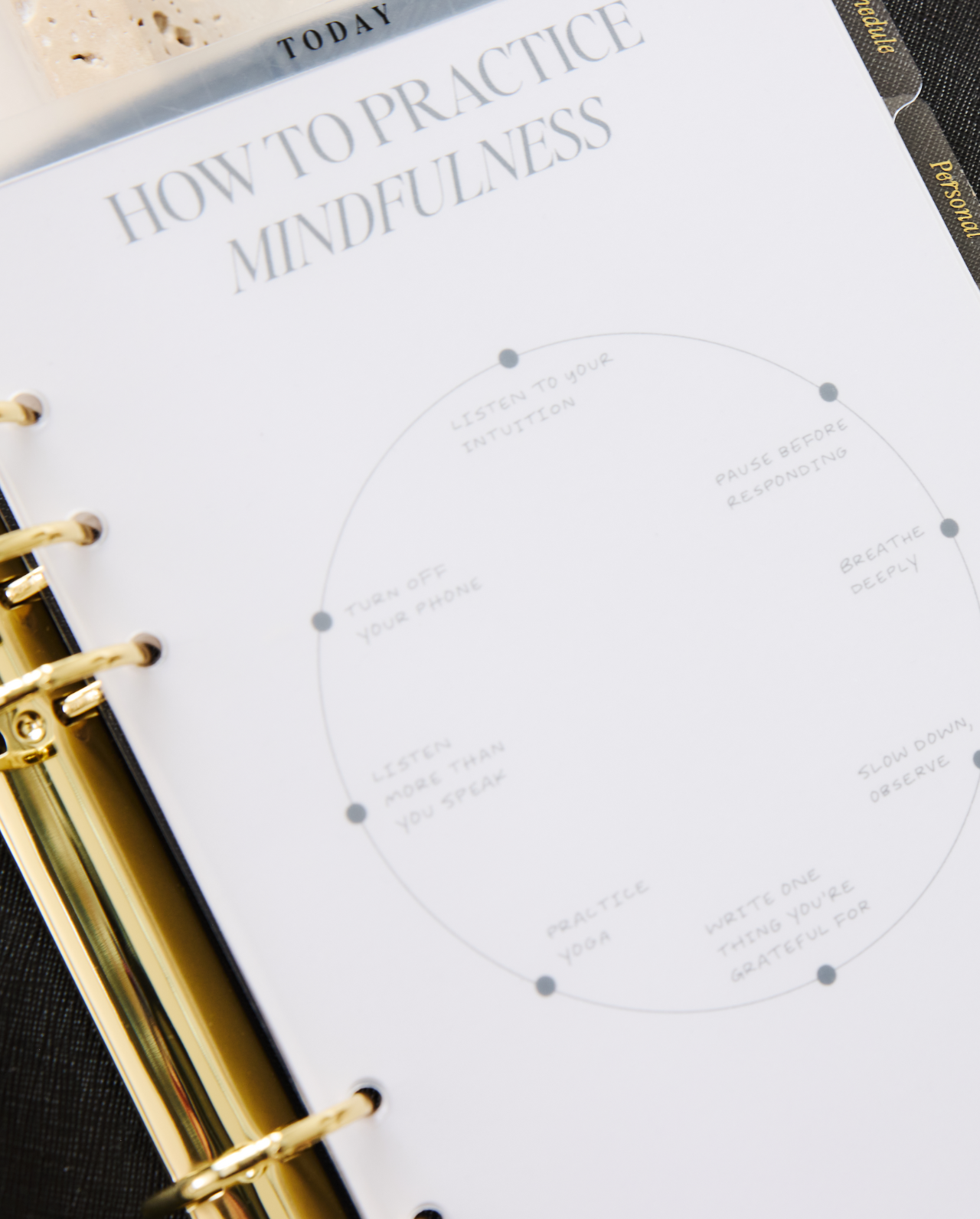 Classic Today Top Tab Planner Divider