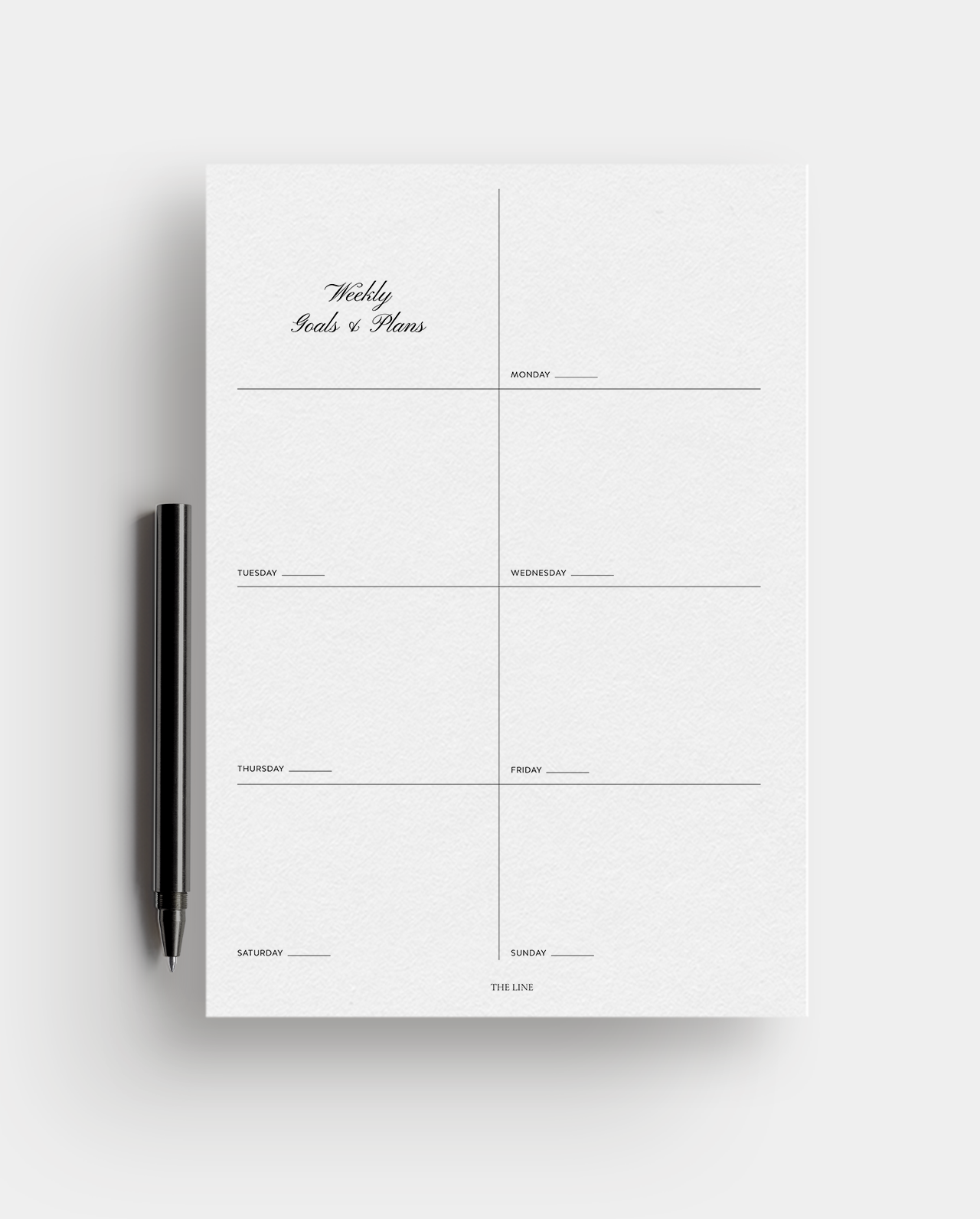 Essential Weekly Goals and Plans Planner Inserts