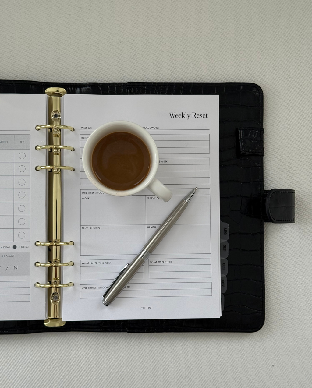 The Weekly Reset Planner Inserts | Modern Collection