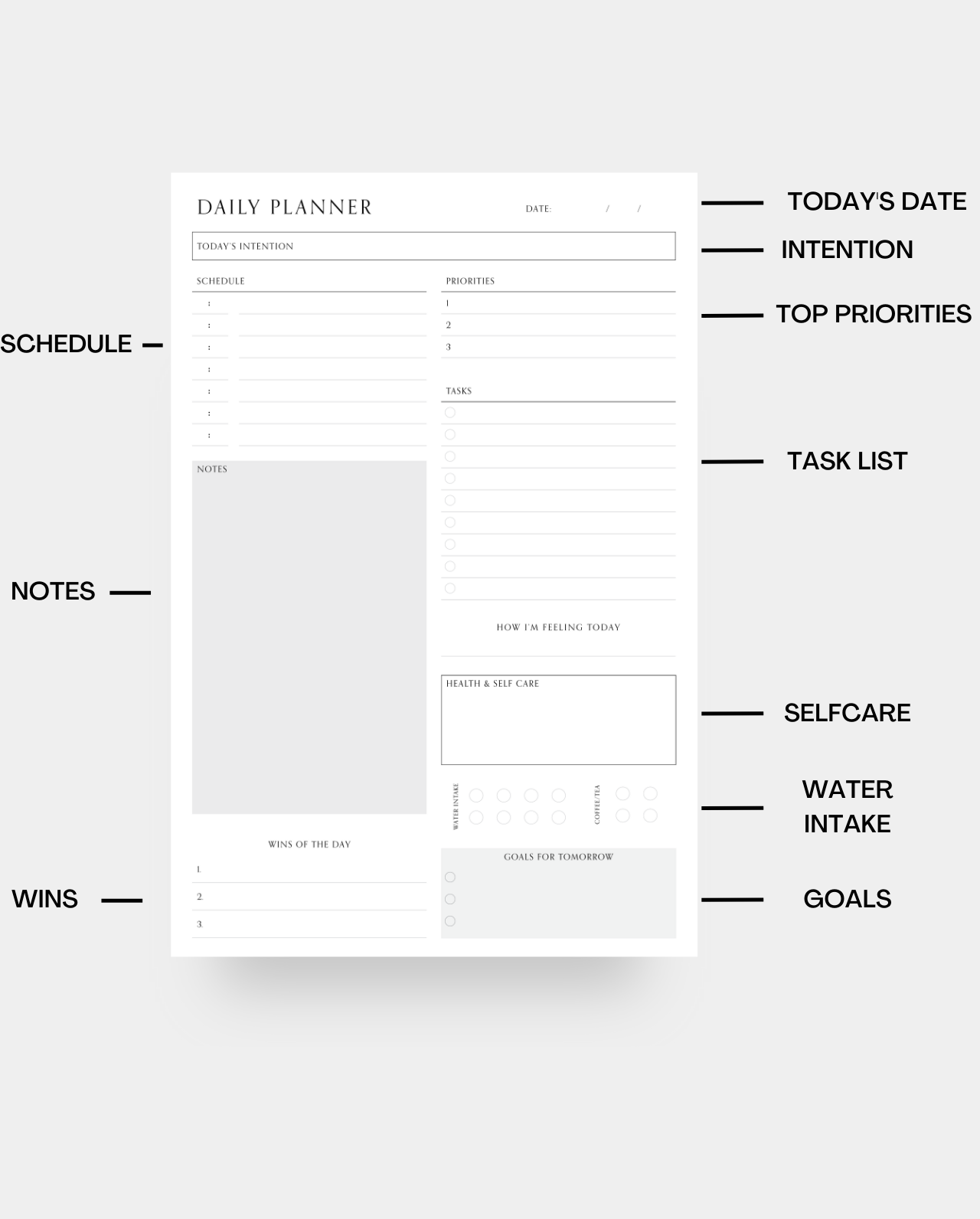 Daily Planner Notepad