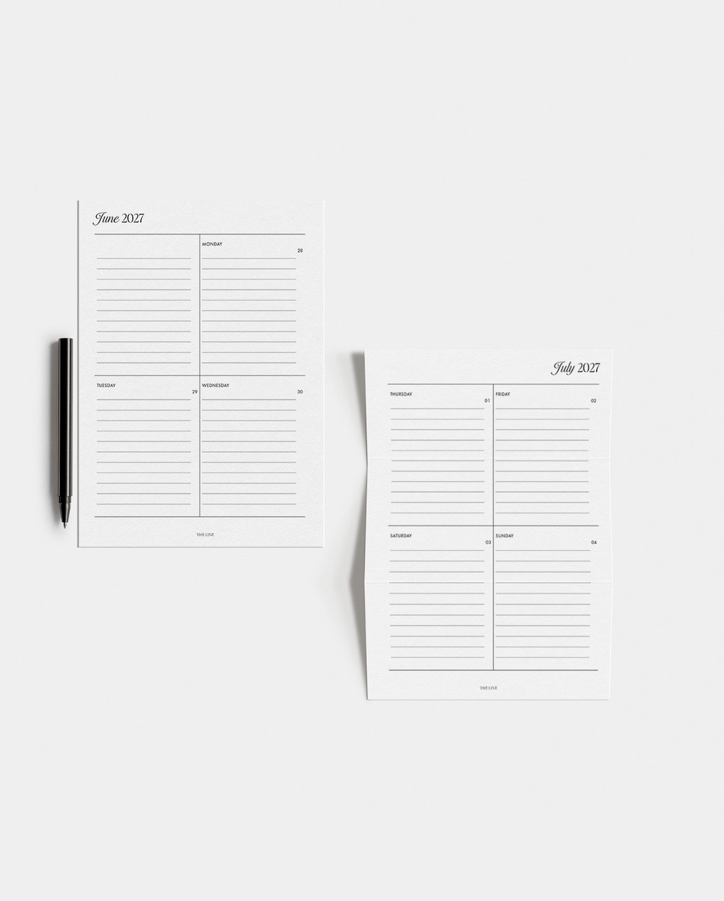 2027 Weekly Vertical Planner Inserts (WO2P)