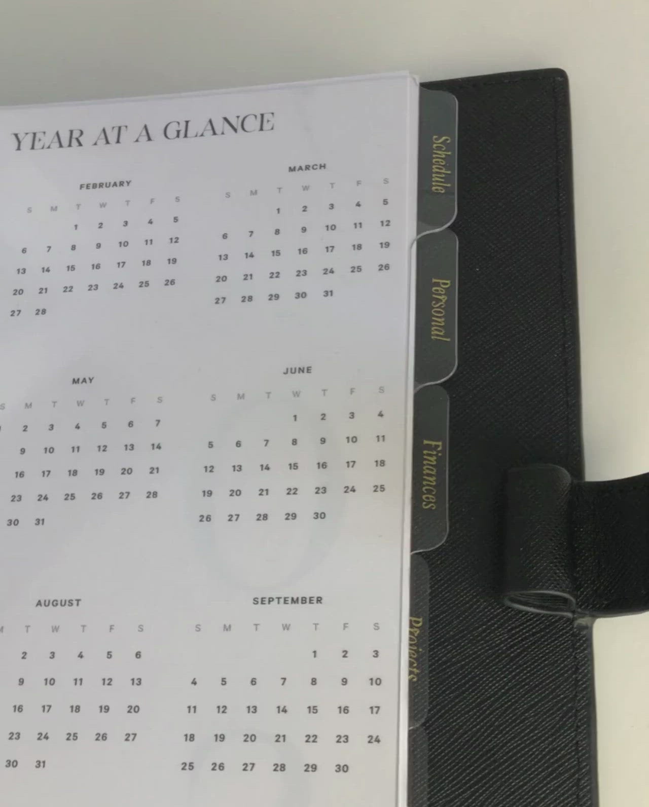 Classic Side Tab Planner Dividers (Set of 6)