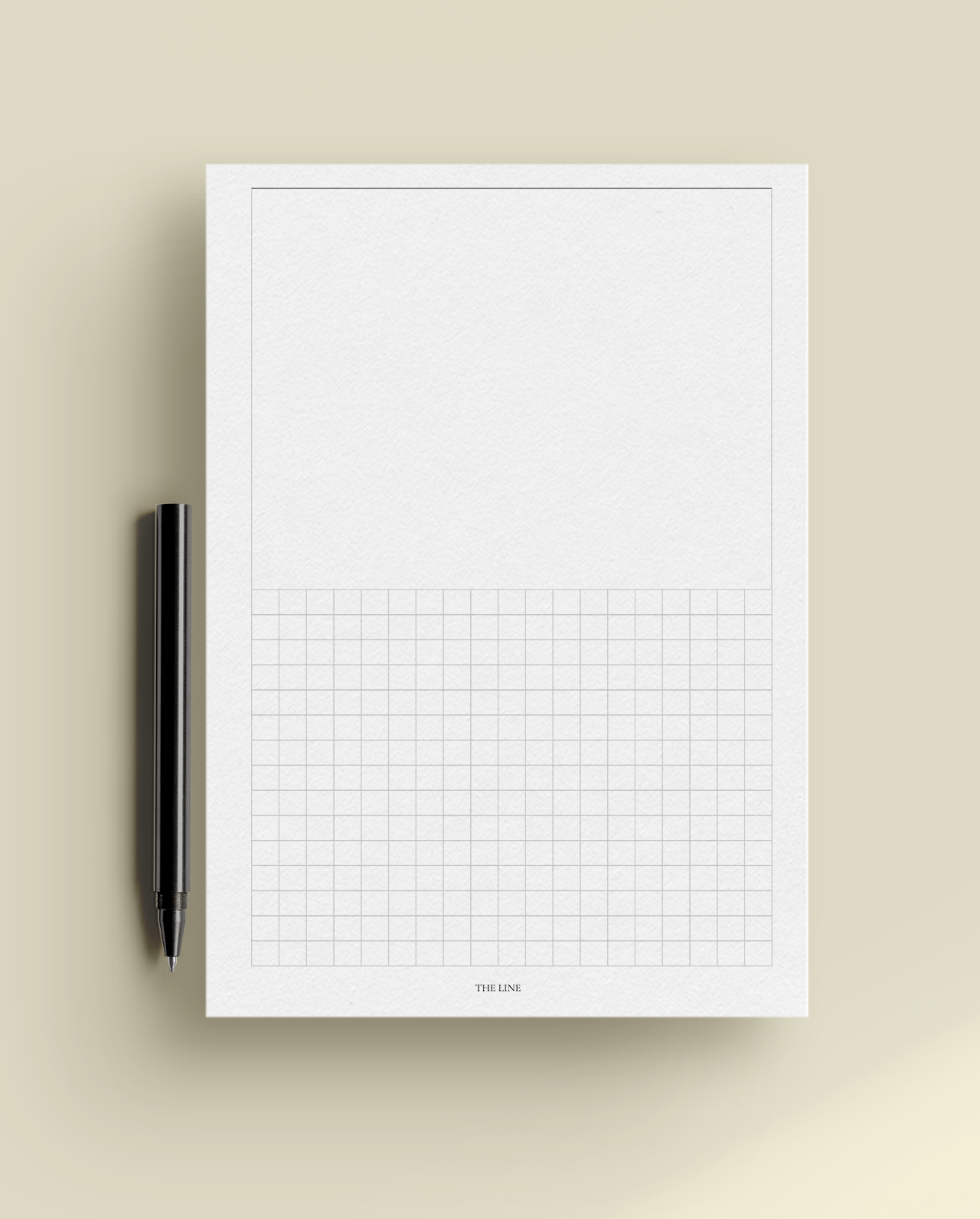 Classic Half and Half Horizontal Notes Planner Inserts