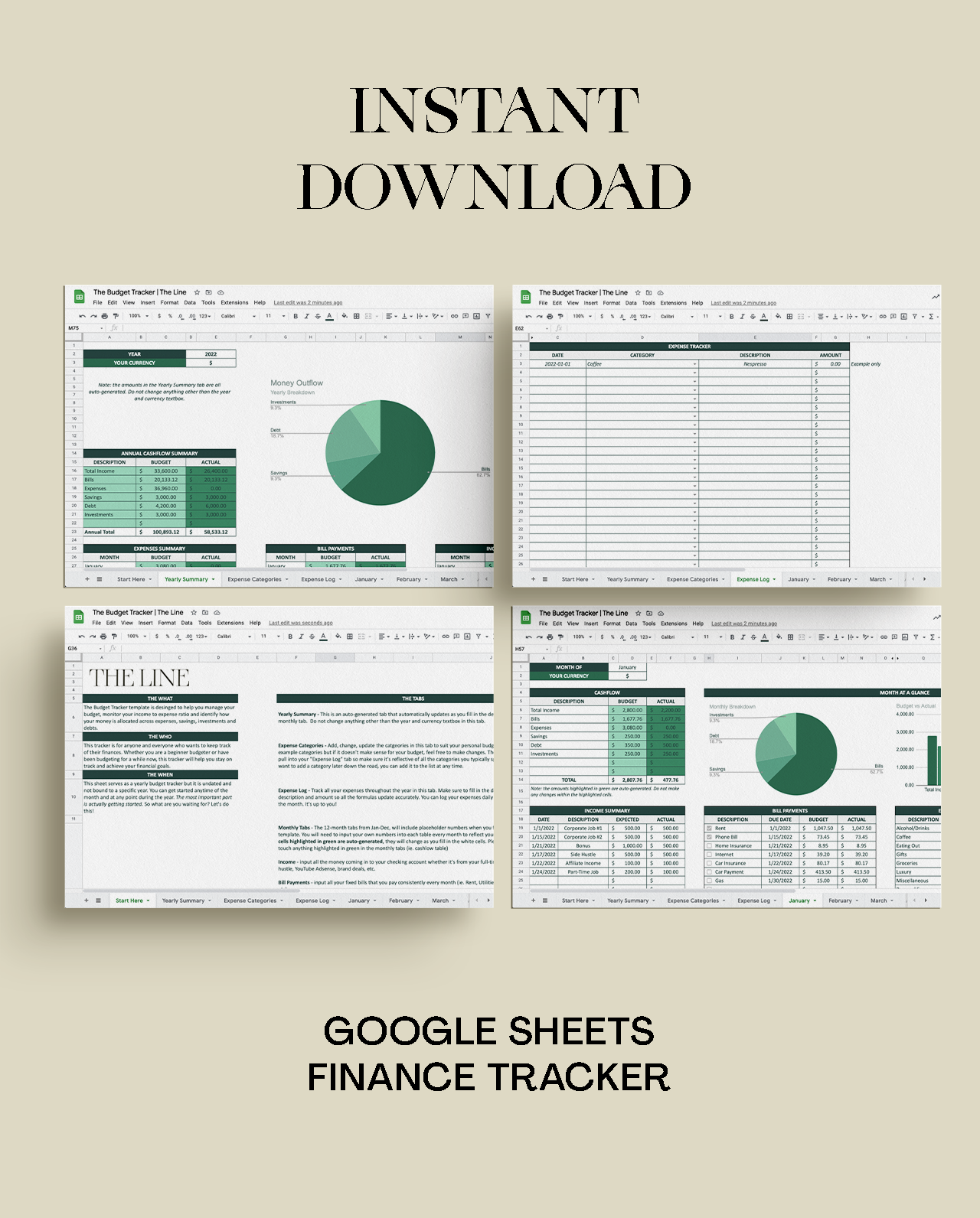 The Budget Tracker | Instant Download